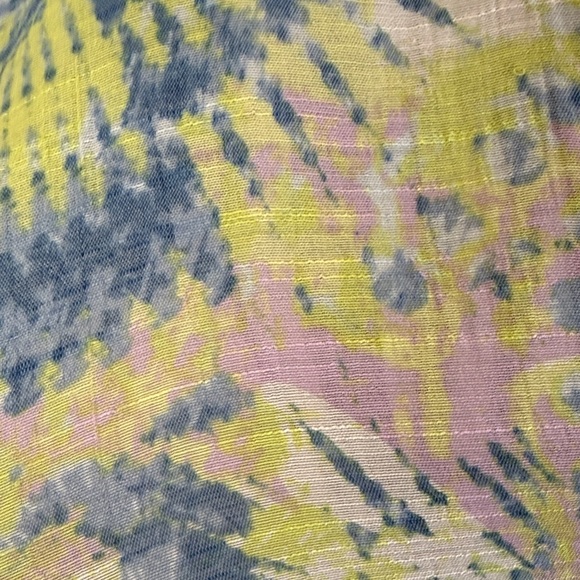 Ruby Rd. Blue and Yellow Button Down Shirt - Picture 5 of 8